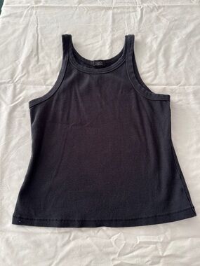 nuuds Black Essential Rib Tank